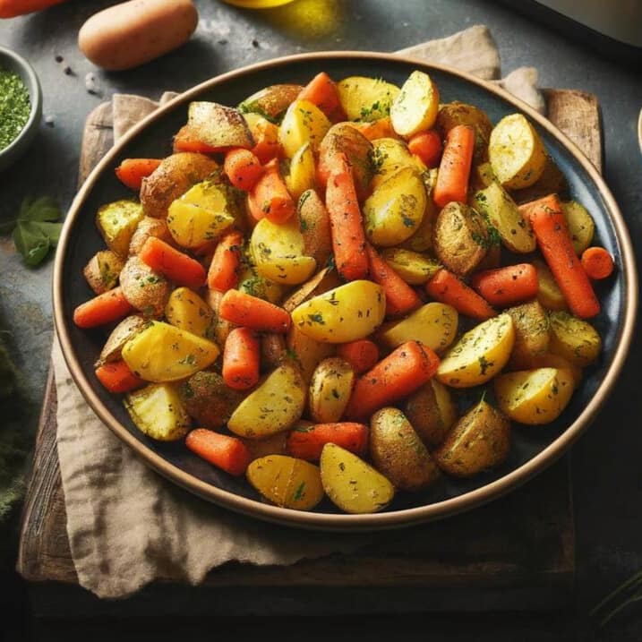 Air Fryer Potato and Carrots